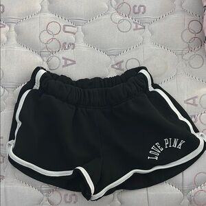 PINK Victoria's Secret Black and White Athletic Shorts